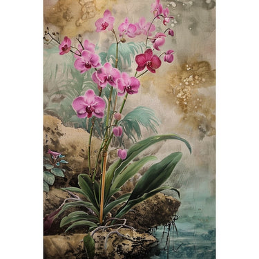 Pink Orchid Painting